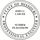 Missouri Engineer Seal Stamp